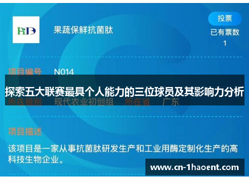探索五大联赛最具个人能力的三位球员及其影响力分析