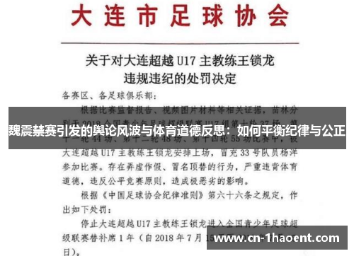 魏震禁赛引发的舆论风波与体育道德反思：如何平衡纪律与公正