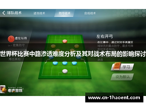 世界杯比赛中路渗透难度分析及其对战术布局的影响探讨